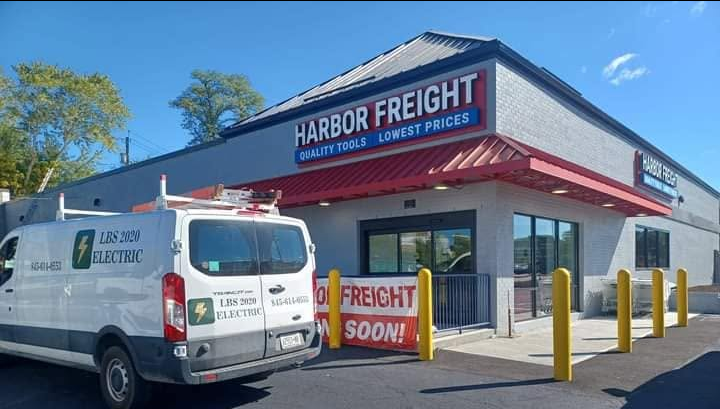 Harbor Freight Tools installation — completed electrical project by LBS 2020 Electric