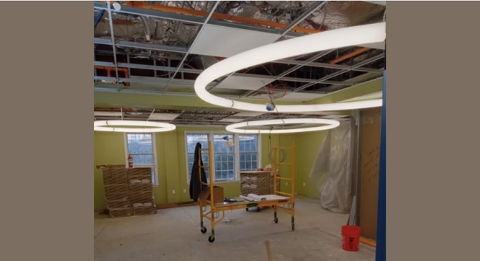 Lagrangeville Association Library renovation — completed electrical project by LBS 2020 Electric